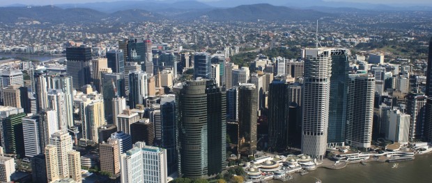 brisbane buildings from waterfront