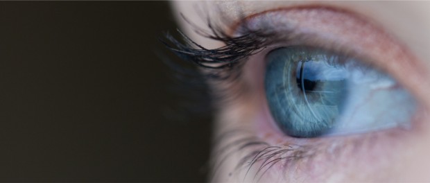 blue eye open